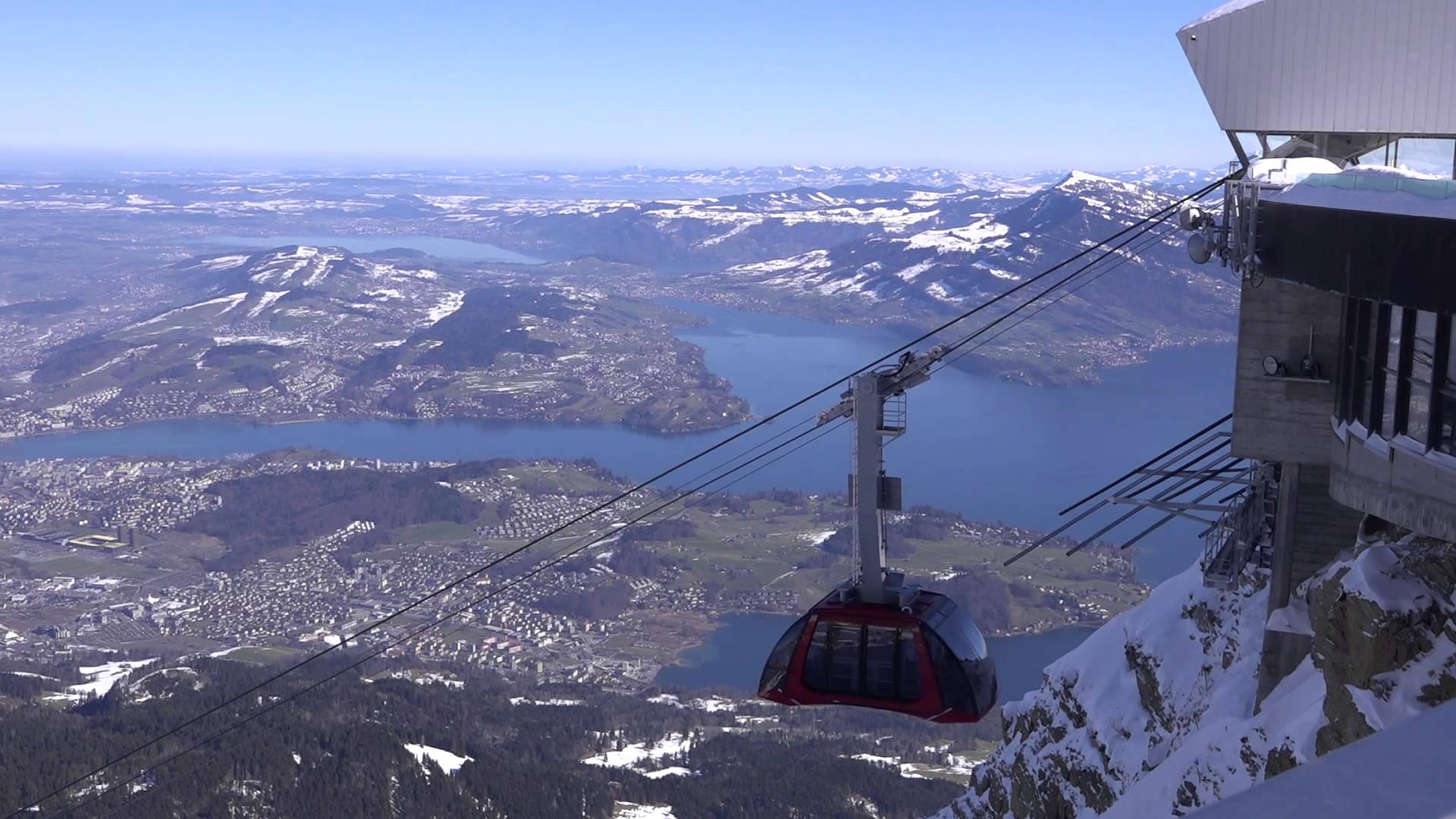 1920x1080 Cable Car Mount Pilatus Switzerland