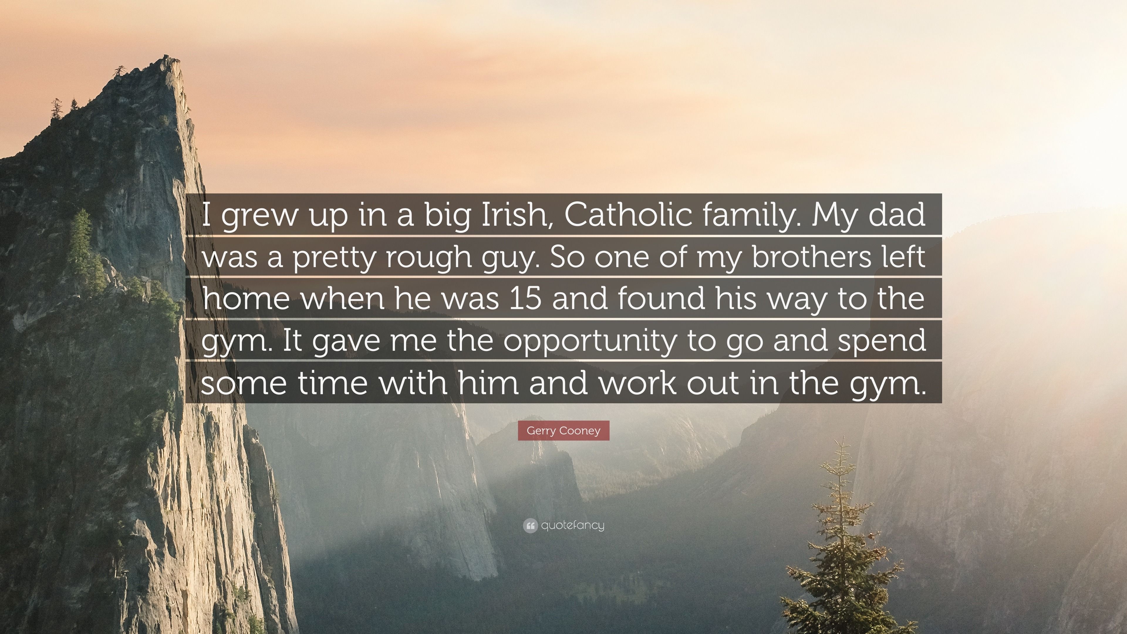 3840x2160 Gerry Cooney Quote: “I grew up in a big