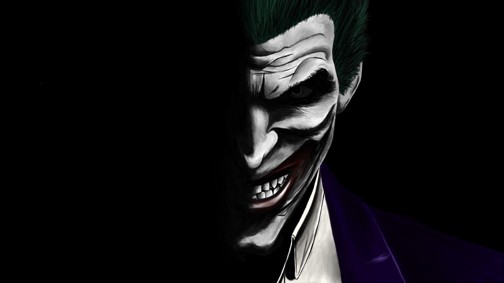 1920x1080 Download 1920x1080 wallpaper joker, dark, dc comics, villain