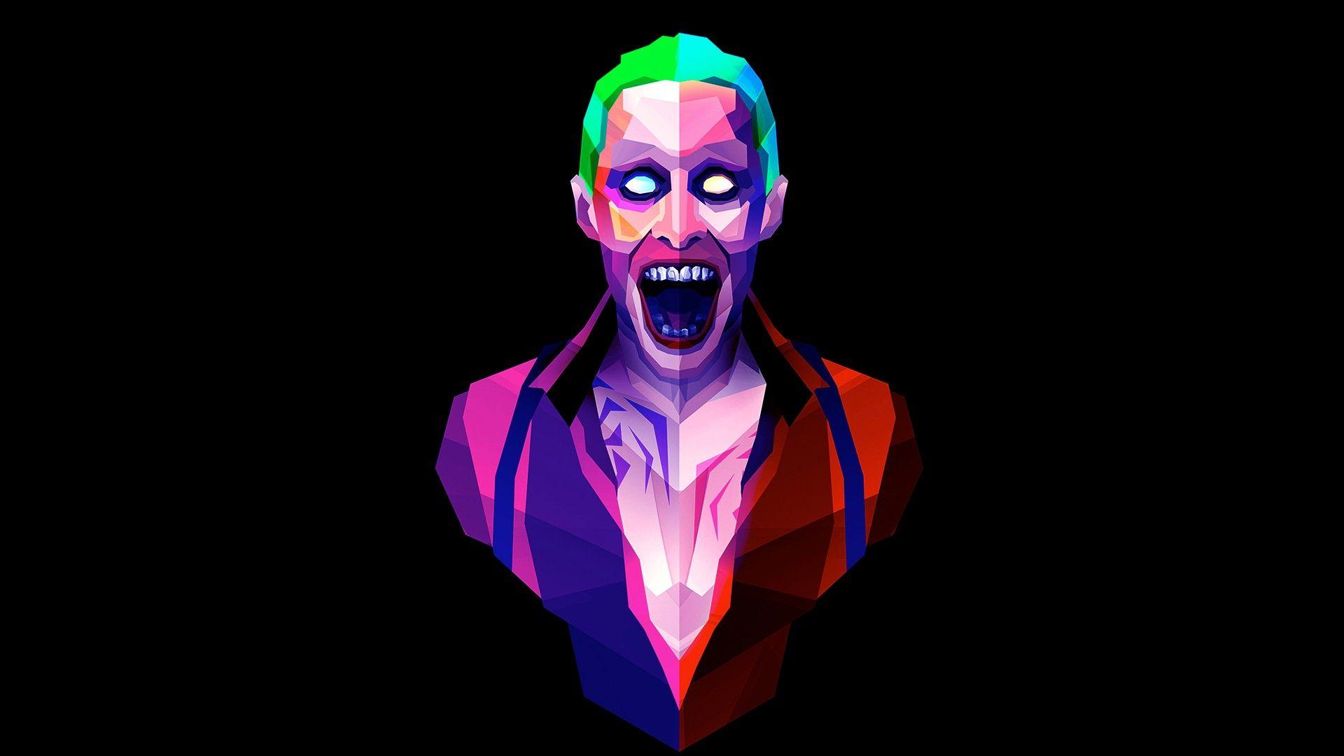 1920x1080 Joker, Minimalism, Low poly Wallpaper HD / Desktop and Mobile Background