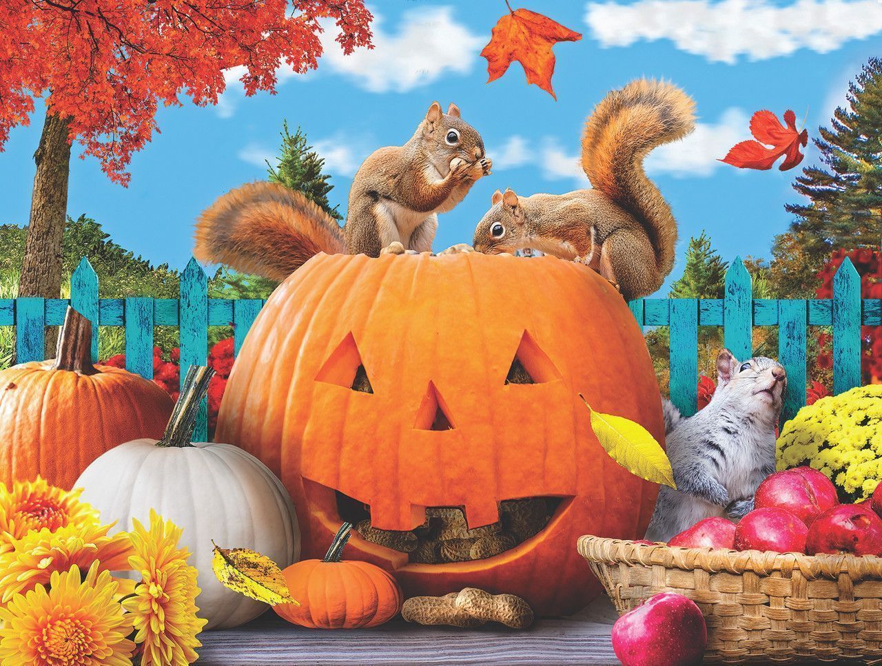 1280x967 5D Diamond Painting Squirrel Jack O