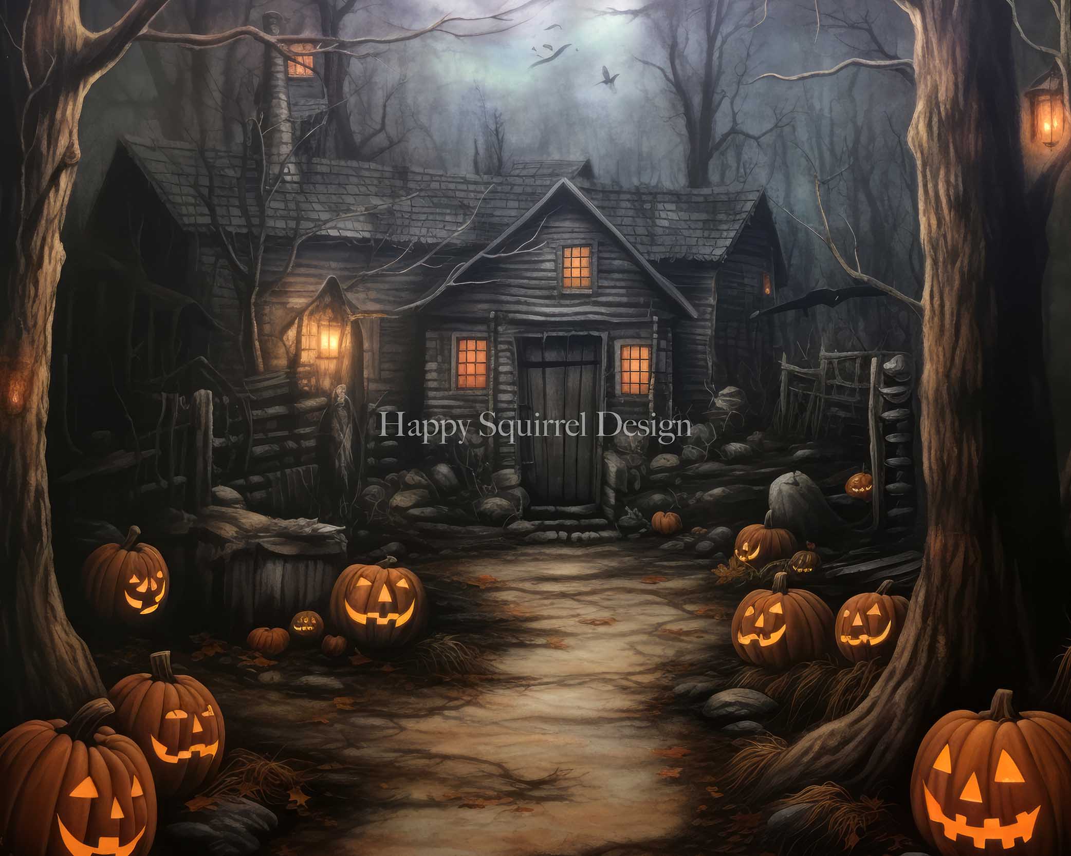 2084x1667 bois Halloween Toile
