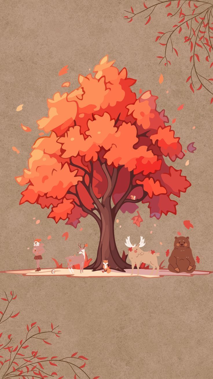 736x1308 Enchanting Halloween Forest Wallpaper