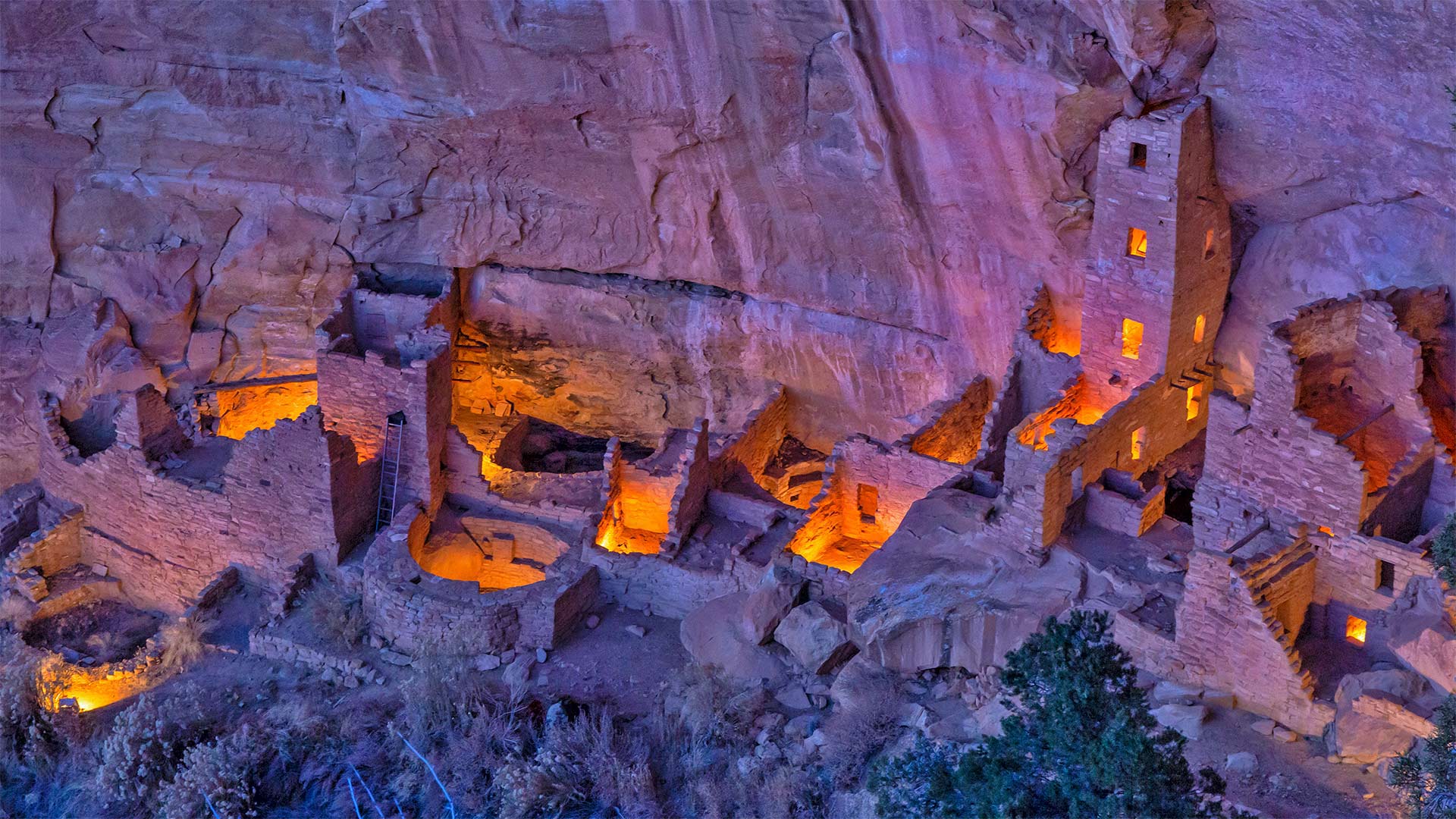 1920x1080 Bing image: Square Tower House in Mesa