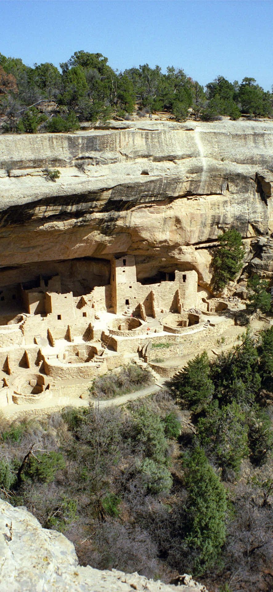 887x1920 Download Cliff Palace Tan Color Mesa