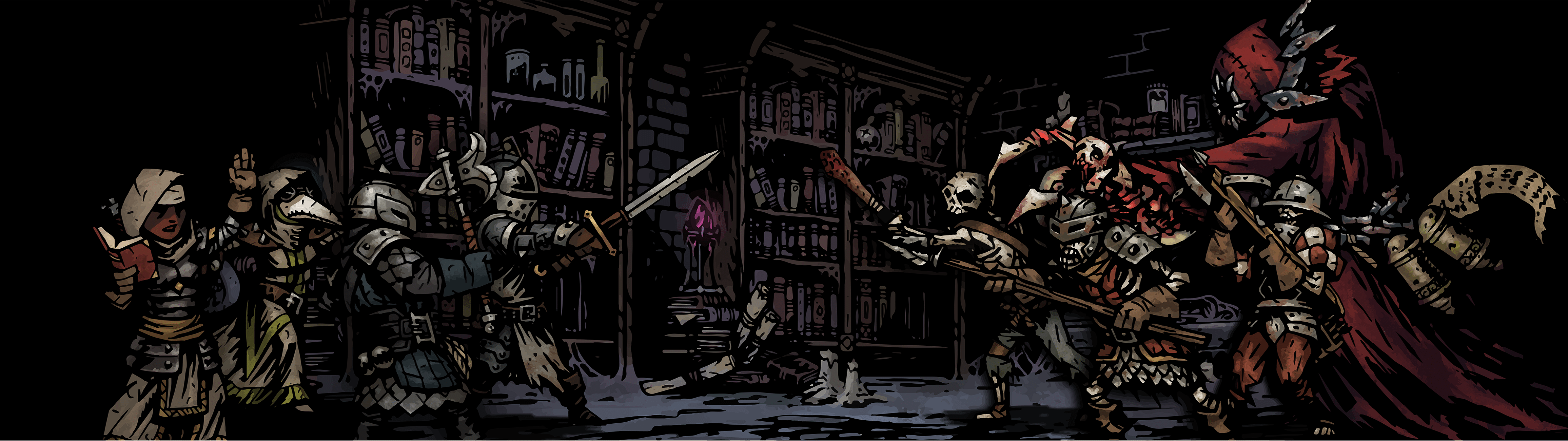 4624x1300 Dual Monitor Necromancer Wallpaper Game, HD Wallpaper