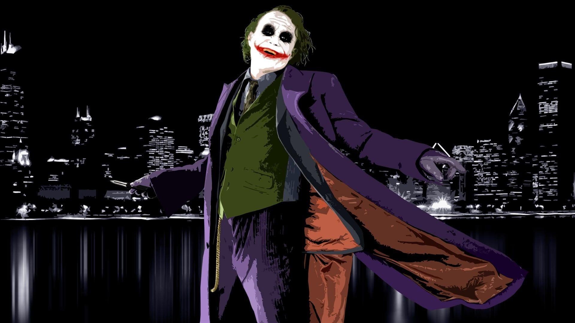 1920x1080 The Joker movie poster, movies, Batman, The Dark Knight