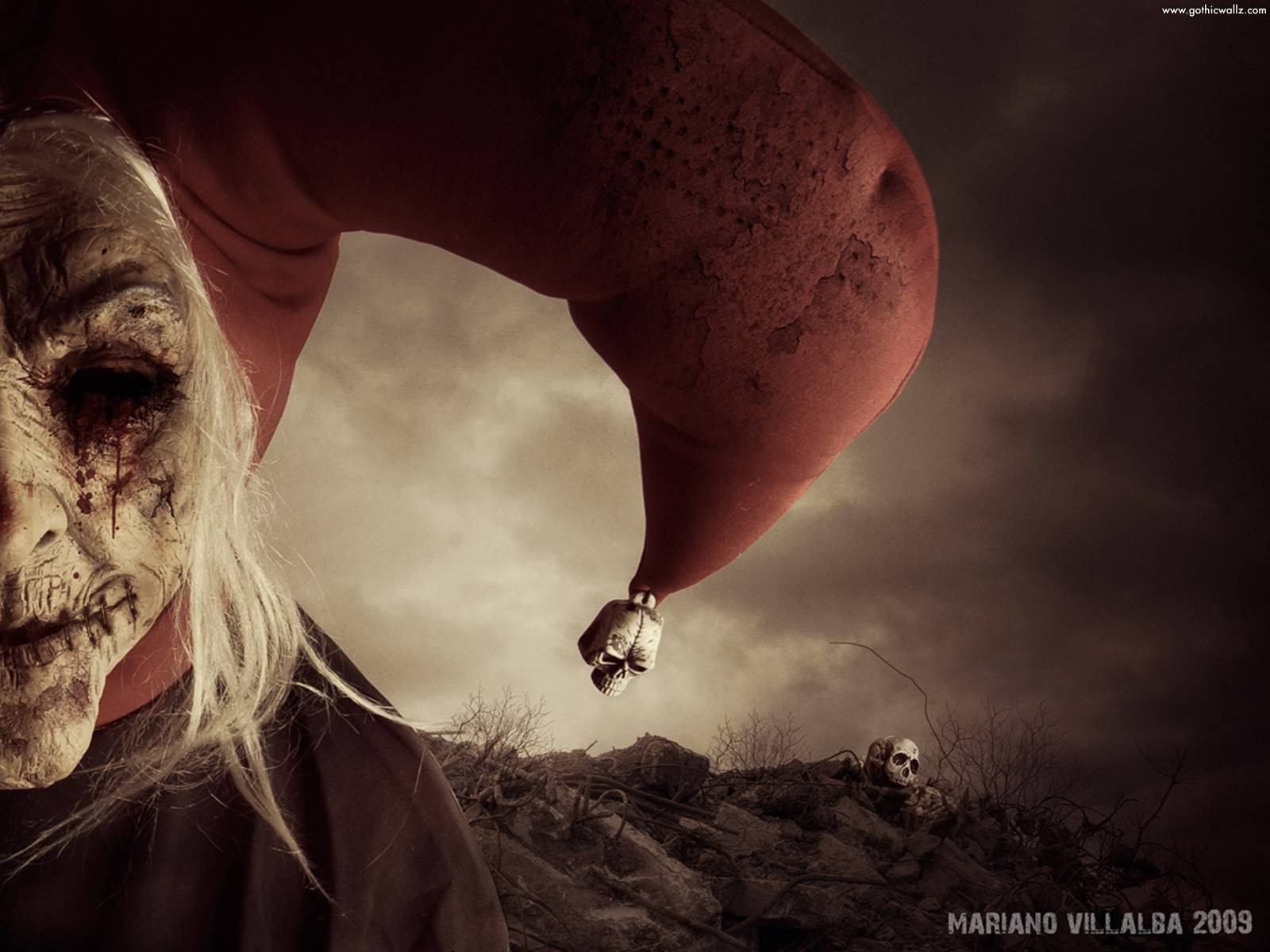 1600x1200 Creepy Clown Wallpaper
