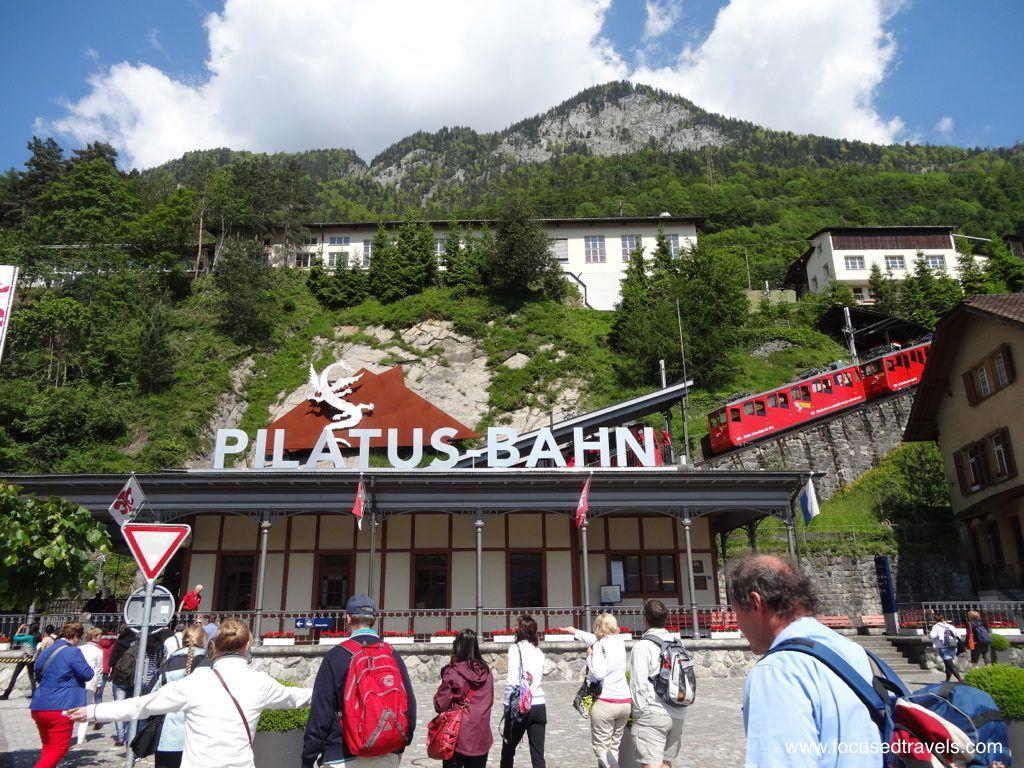 1024x768 Mount Pilatus Switzerland: the steepest cogwheel railway in