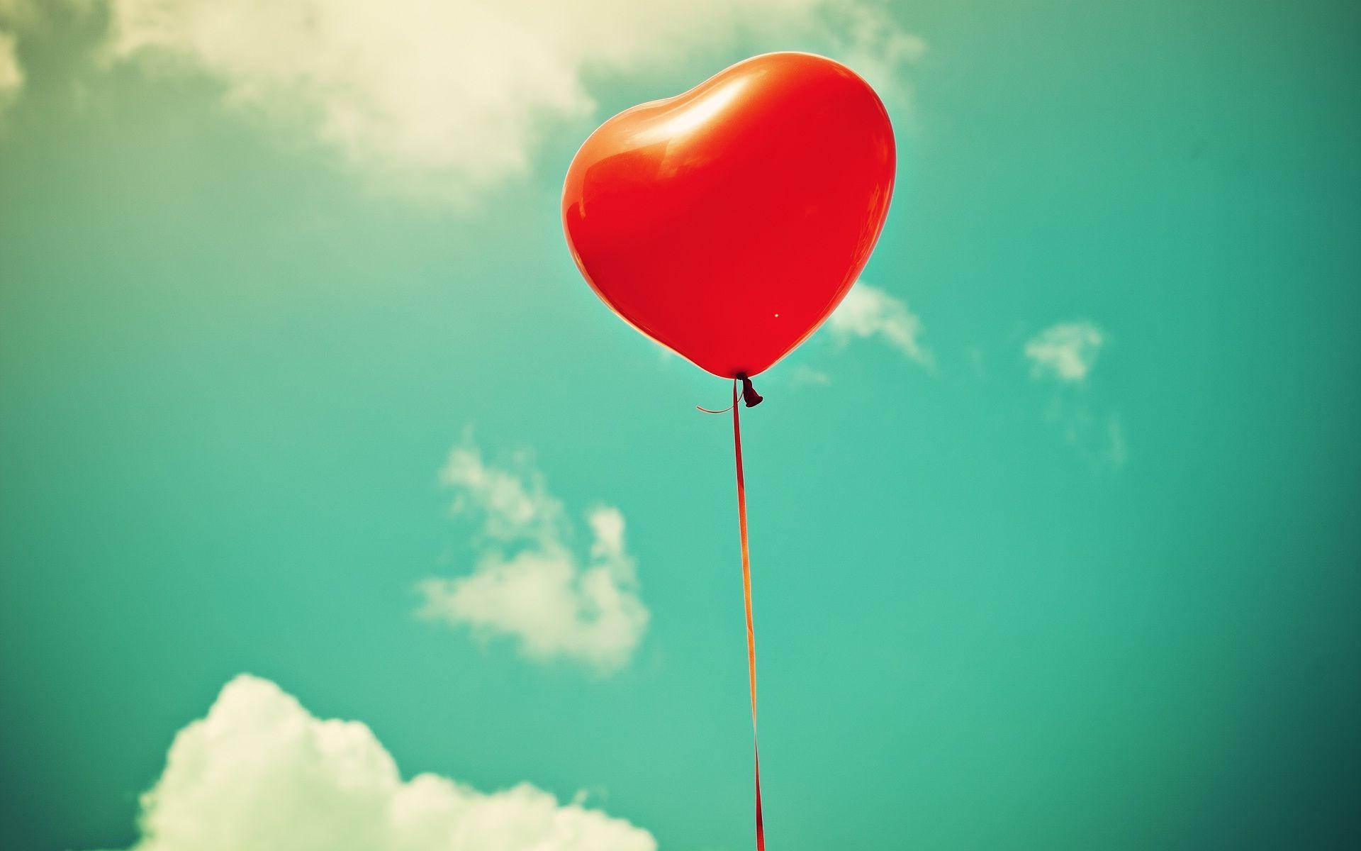 1920x1200 Colorful Balloons HD Wallpaper Heart Balloon In Sky