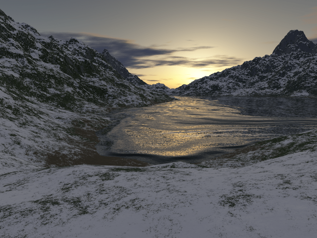 1024x768 Cold Trekking wallpaper. Cold Trekking