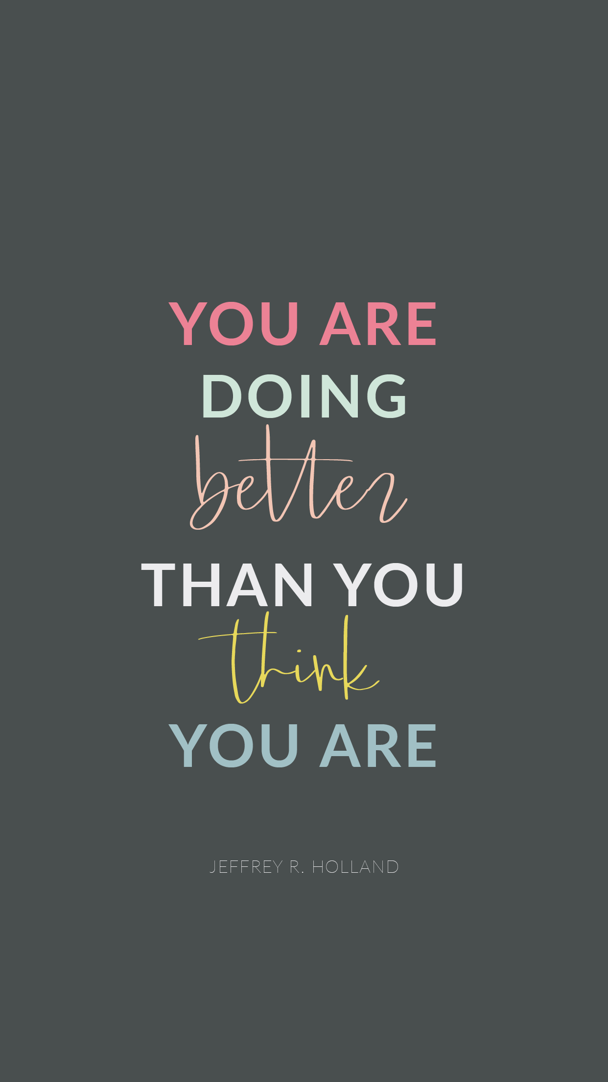 1242x2208 Motherhood inspired quotes phone wallpaper- Sequins and Tulle