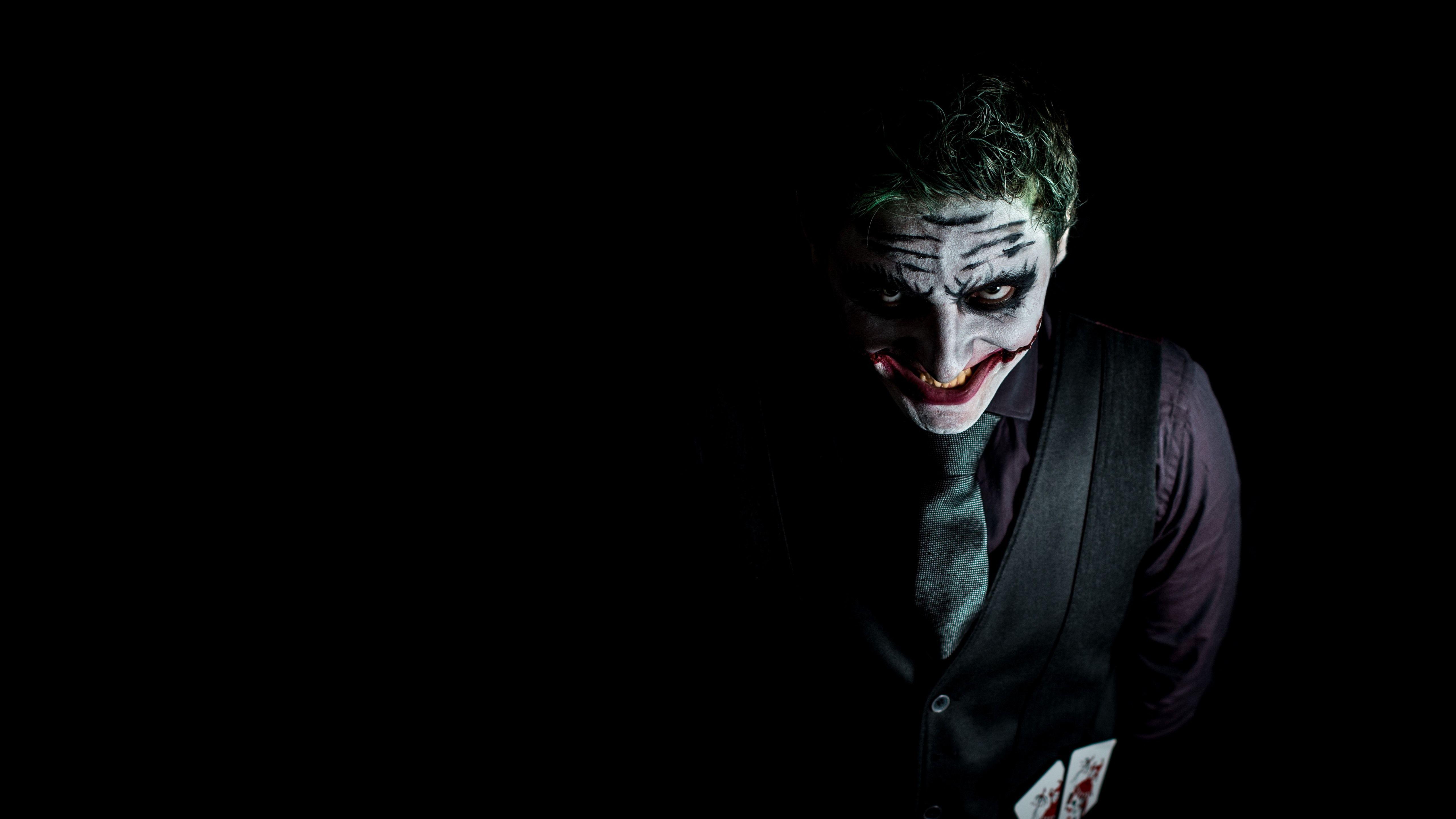 5120x2880 Hình nền Joker, nền đen 5120x2880 Hình ảnh UHD 5K