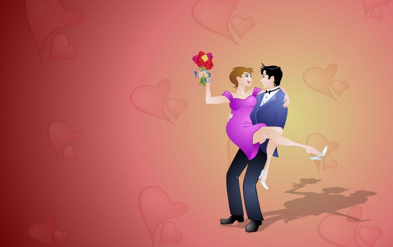 1280x804 Valentine lovers wallpaper. Valentine lovers