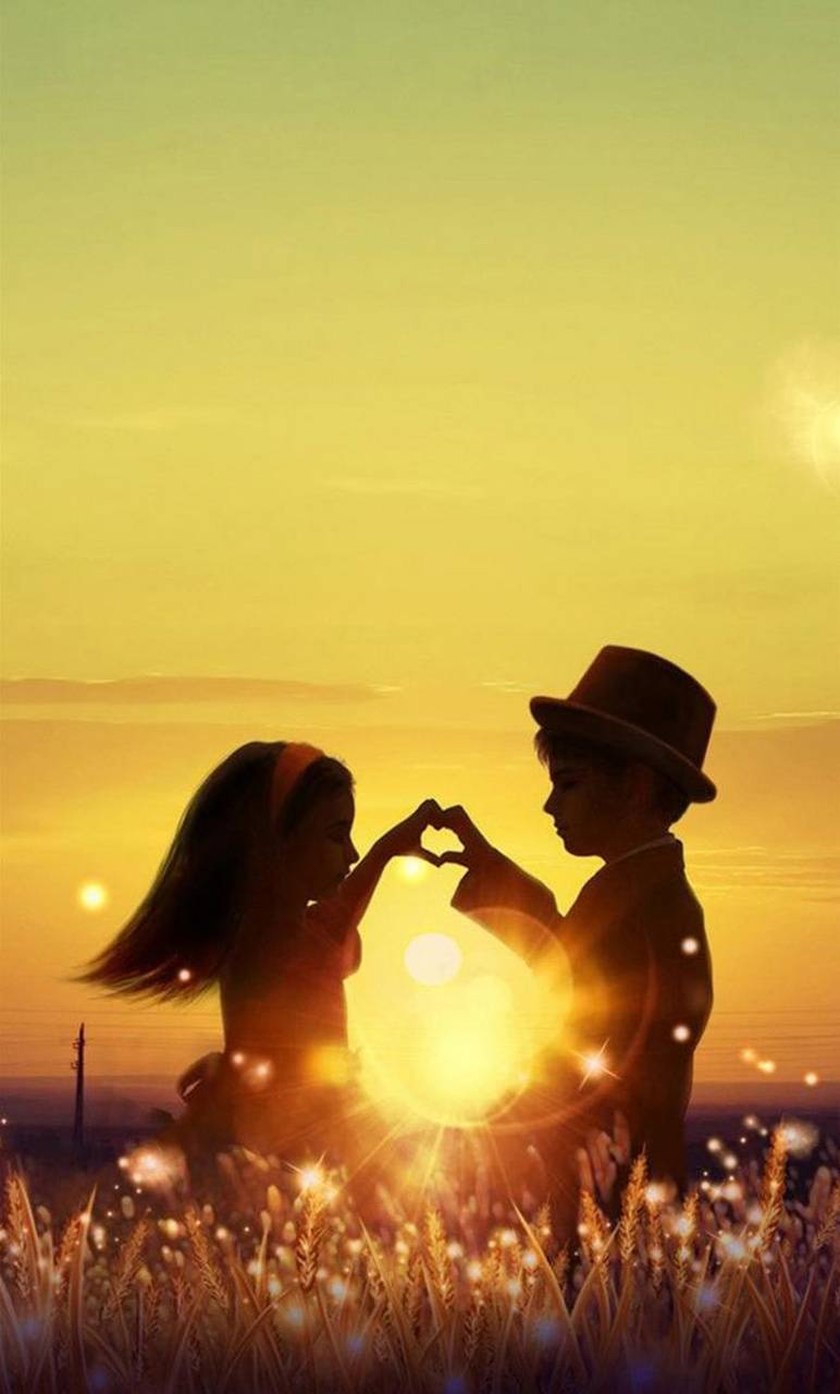 772x1280 Cute Lovers Wallpaper