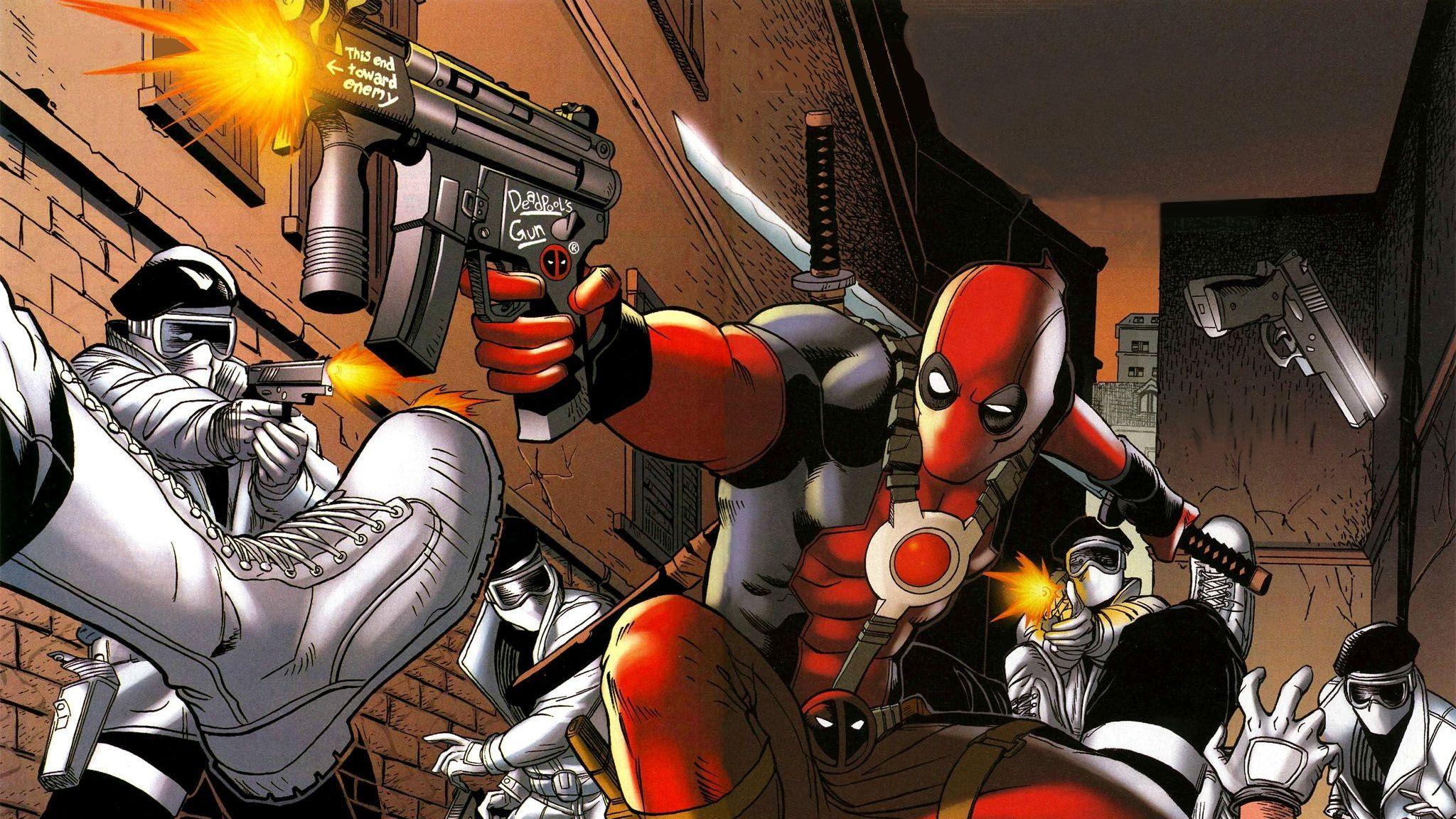 2048x1152 mobile dark background, deadpool, amazing funny arts comics, download