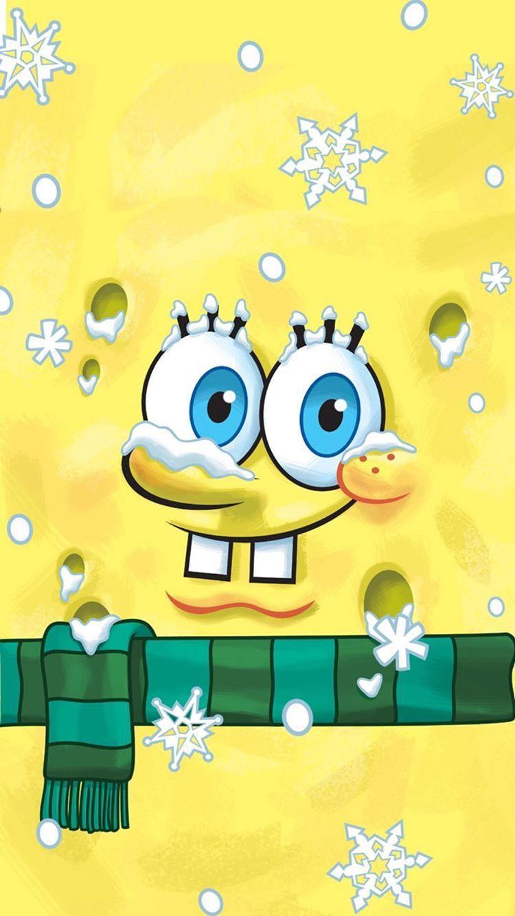 750x1334 Christmas. Spongebob