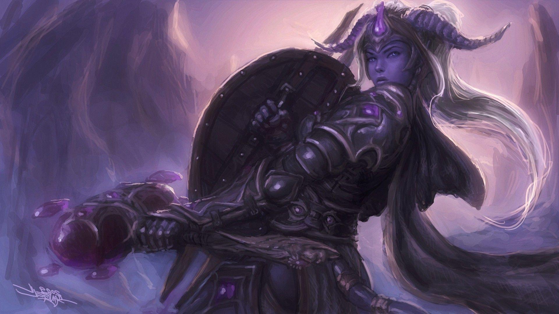 1920x1080 Paladin, Horns, World Of Warcraft, Draenei Wallpaper HD