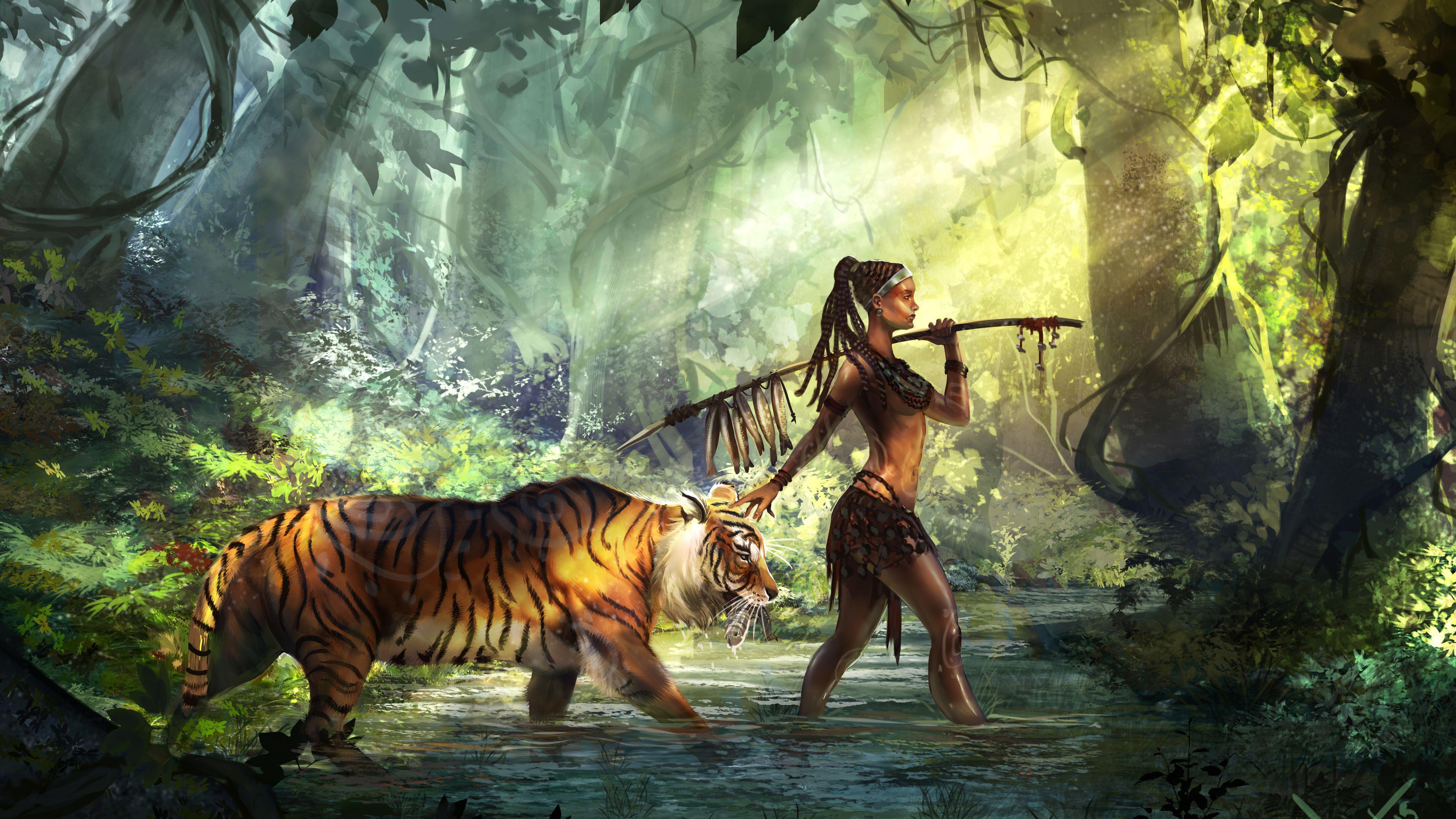 3840x2160 Wallpaper 4k Tiger Guardian 4k 4k Wallpaper, Artist