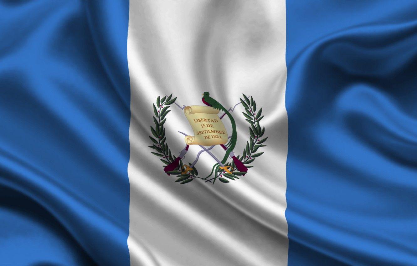 1332x850 Wallpaper Flag, Coat of arms, Texture, Guatemala, Flag