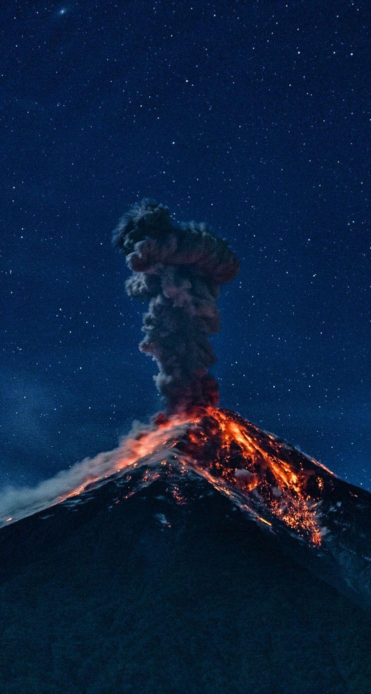 744x1392 The iPhone Wallpaper Guatemala volcano
