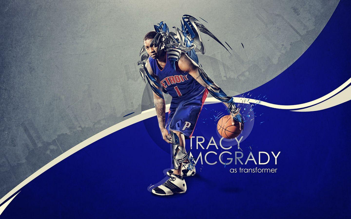 1440x900 Detroit Pistons Tracy Mcgray Player NBA wallpaper 2018