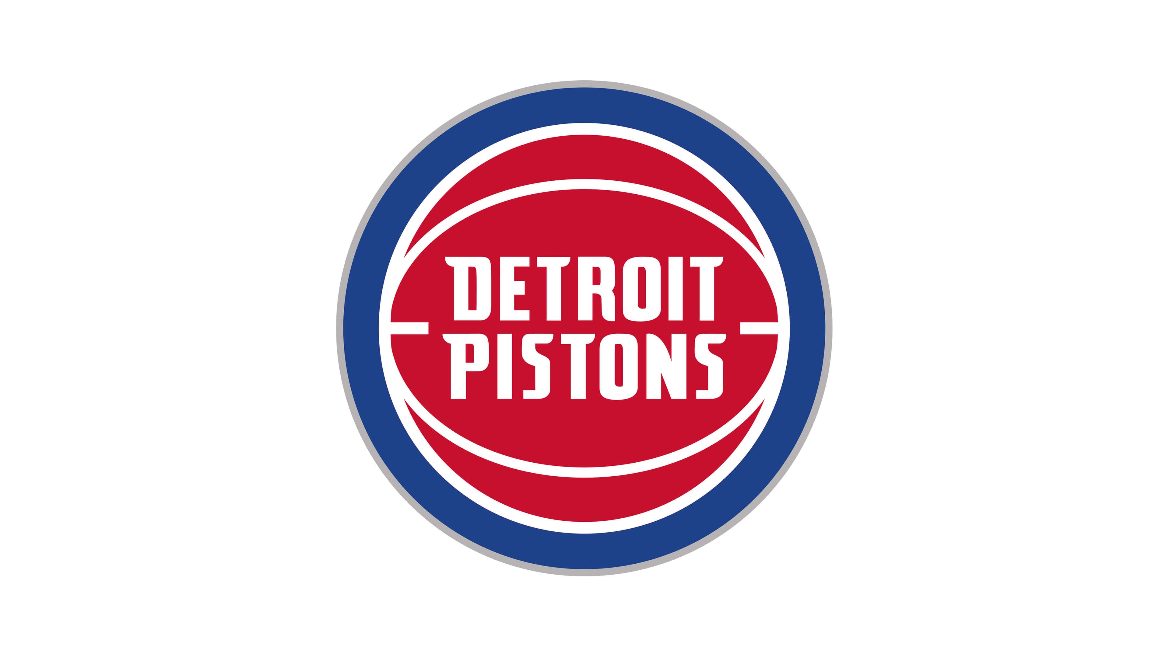 3840x2160 Detroit Pistons NBA Logo UHD 4K Wallpaper