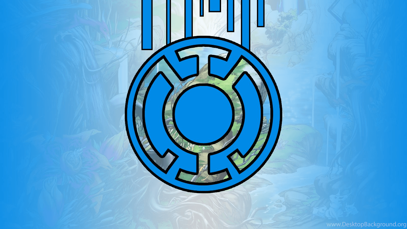 1600x900 Blue Lantern Wallpaper Desktop Background