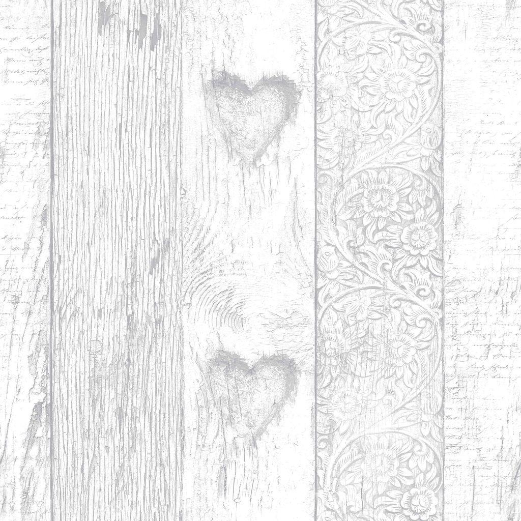 1024x1024 Fresco Plank Love Heart Wallpaper. Graham & Brown