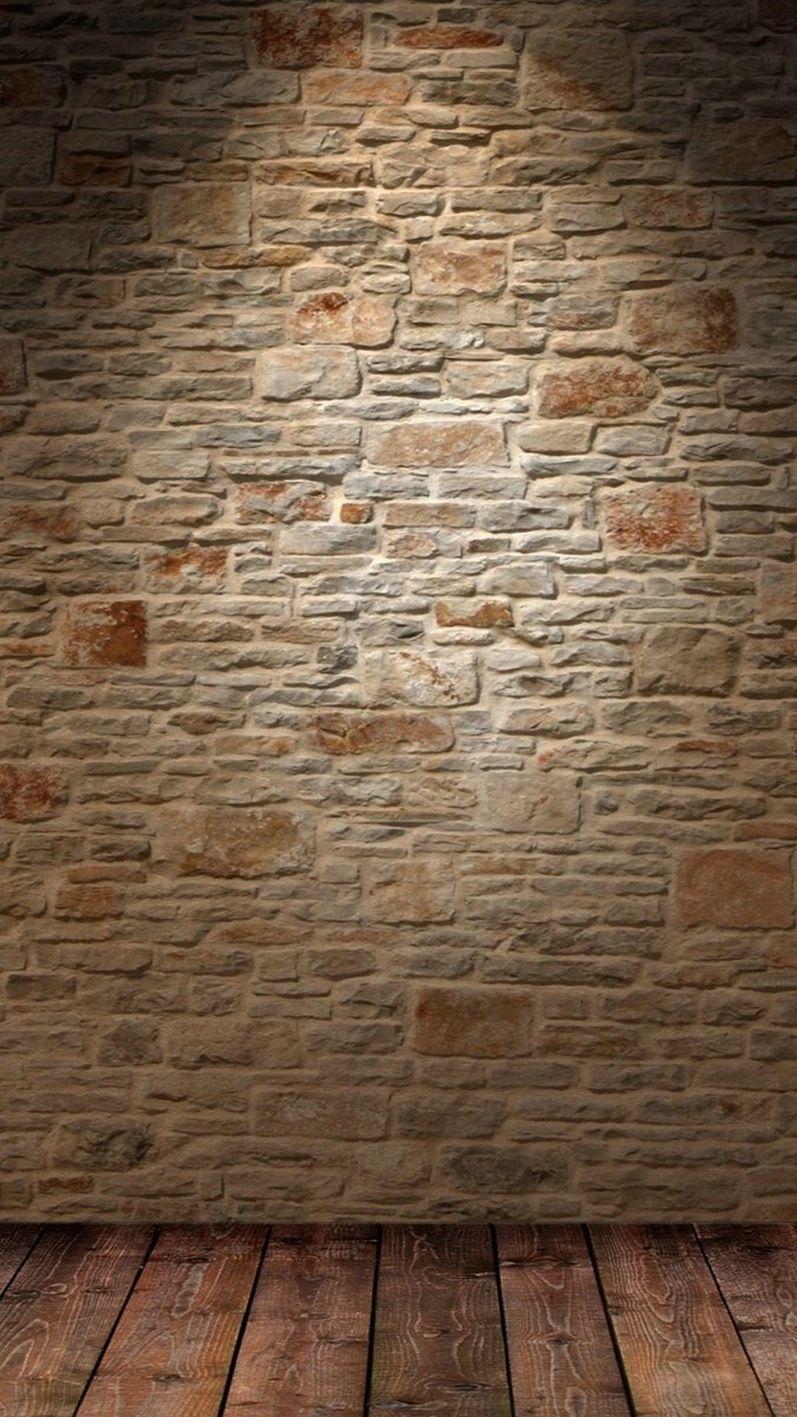 797x1417 Brick Wall And Wood Floor Mobile Wallpaper 4498 Clipgoo