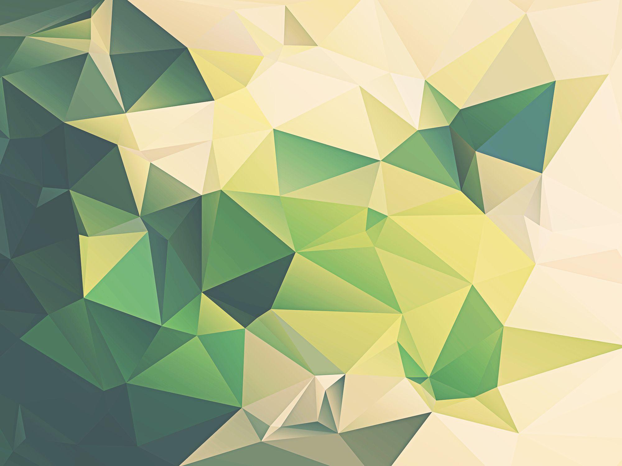 Free Vector  Modern green geometric wallpaper