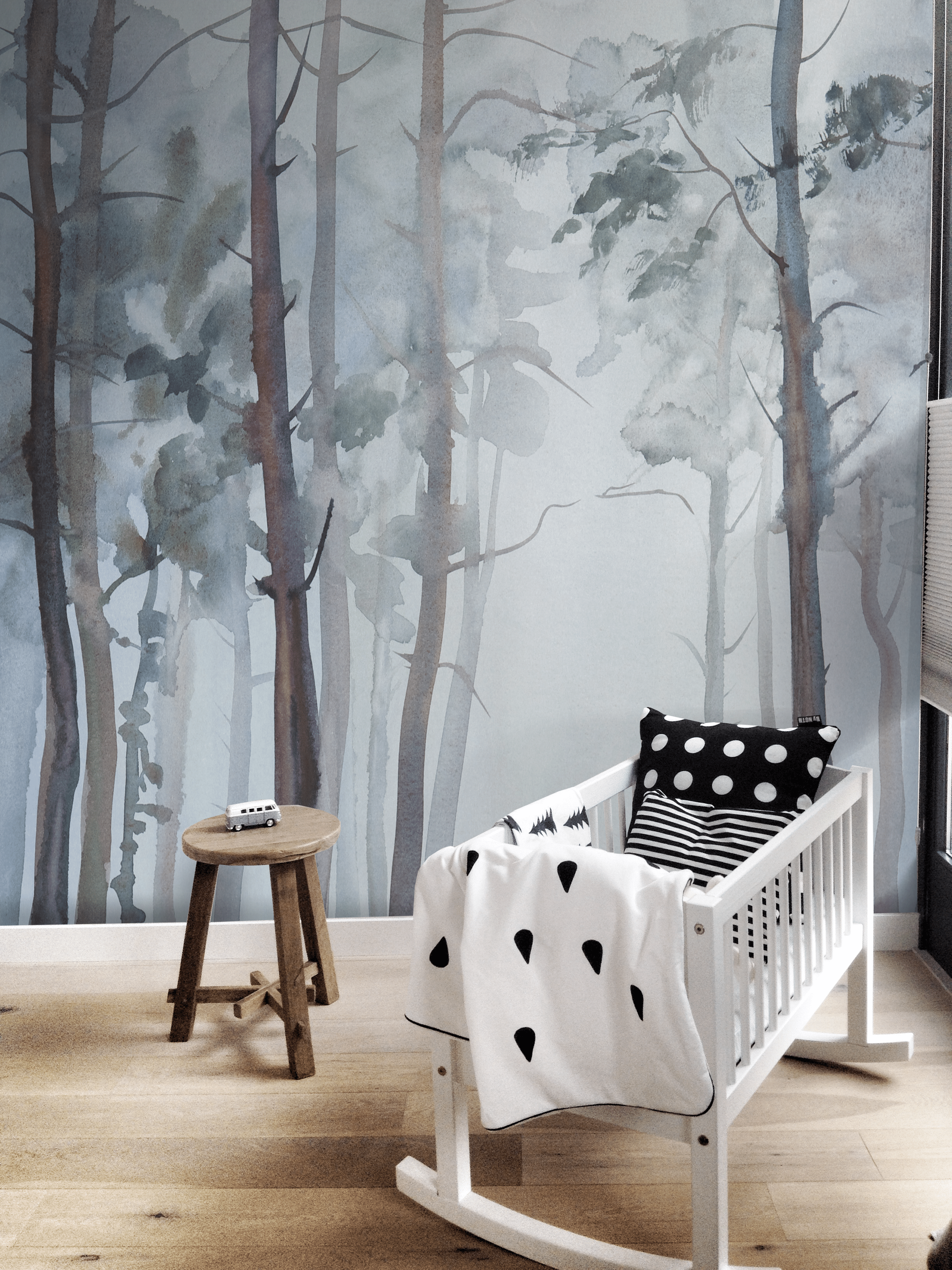2448x3264 Wonderful Forest, Nature Inspired Removable Wallpaper. Mysterious