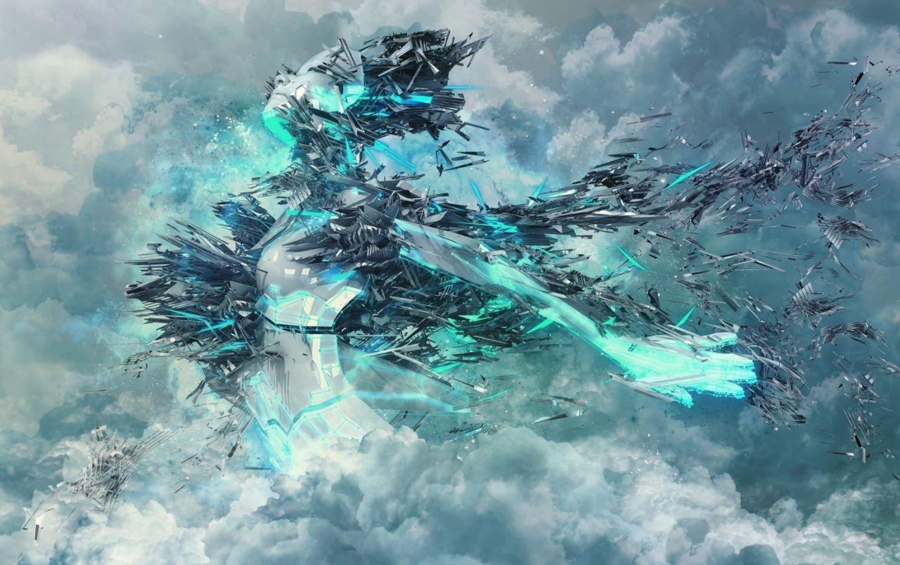 1280x804 Stunning Woman Clouds Abstract wallpaper. Stunning Woman