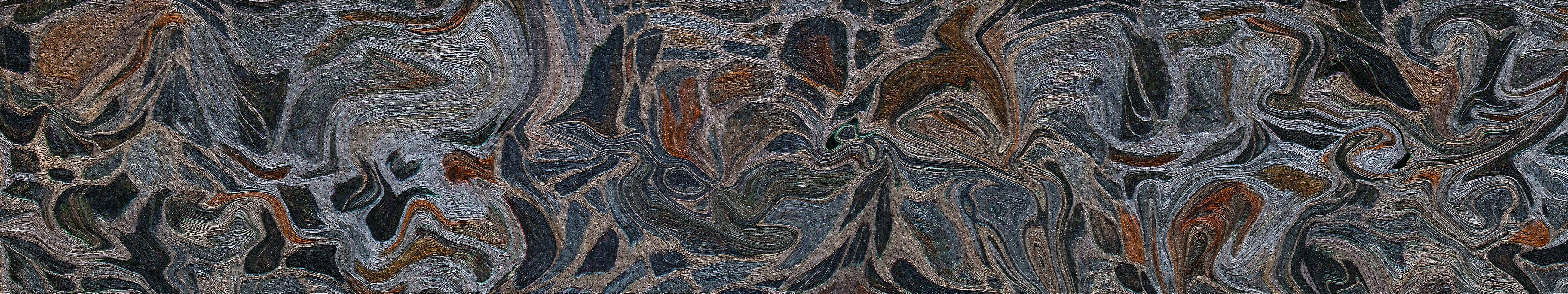 5760x1080 Abstract rock deformation wallpaper 5760x1080 Desktop