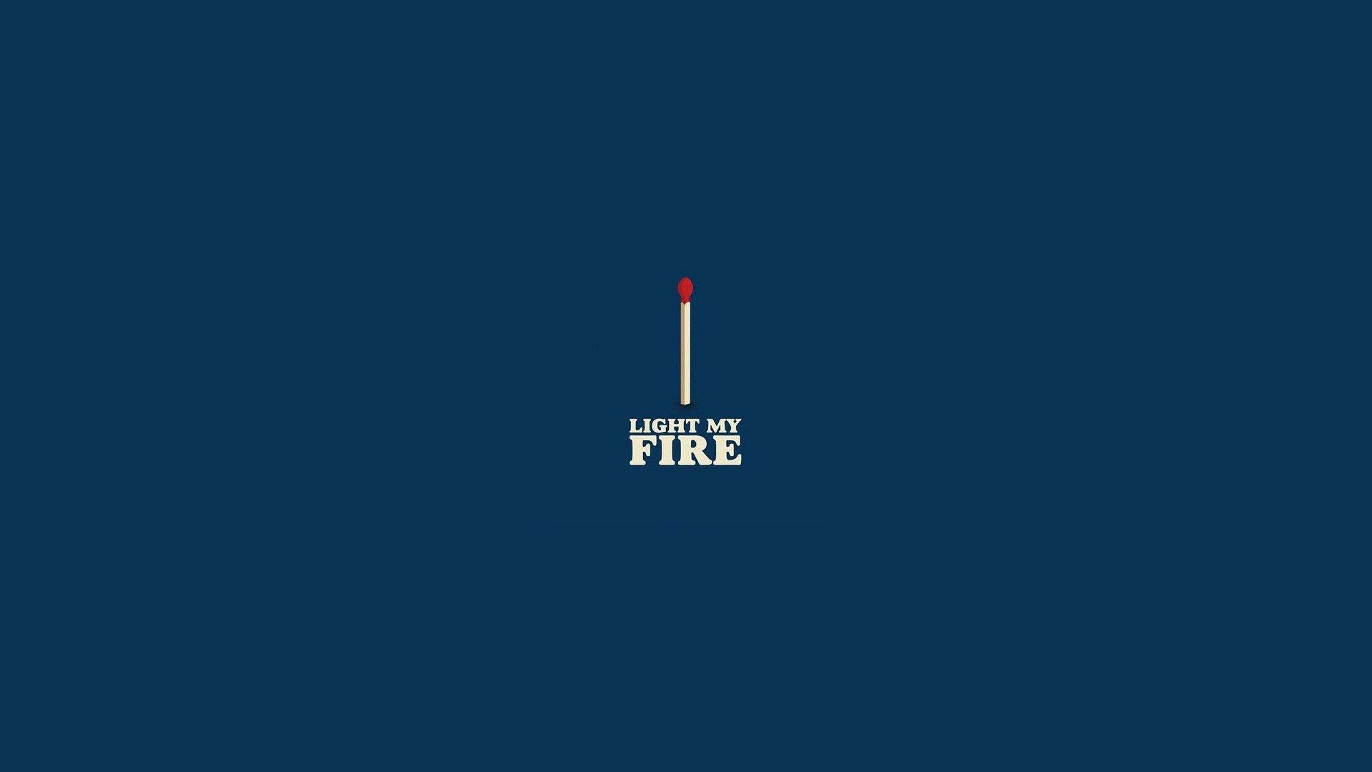 1920x1080 The Doors, Light My Fire, Minimalism Wallpaper HD / Desktop and Mobile Background