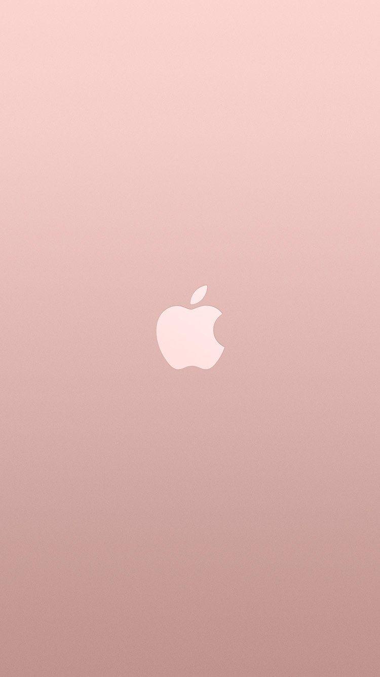 750x1334 FreeiOS8.com. iPhone wallpaper. logo apple pink rose