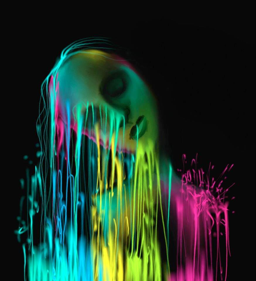 874x960 Neon Sadness - Behance