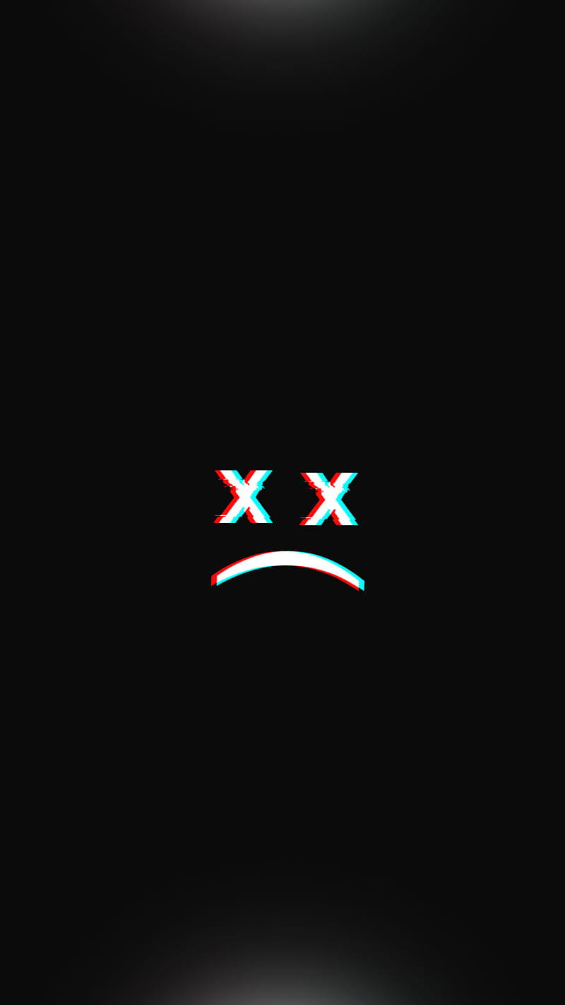 800x1422 3D SAD, cool, black, HD phone wallpaper
