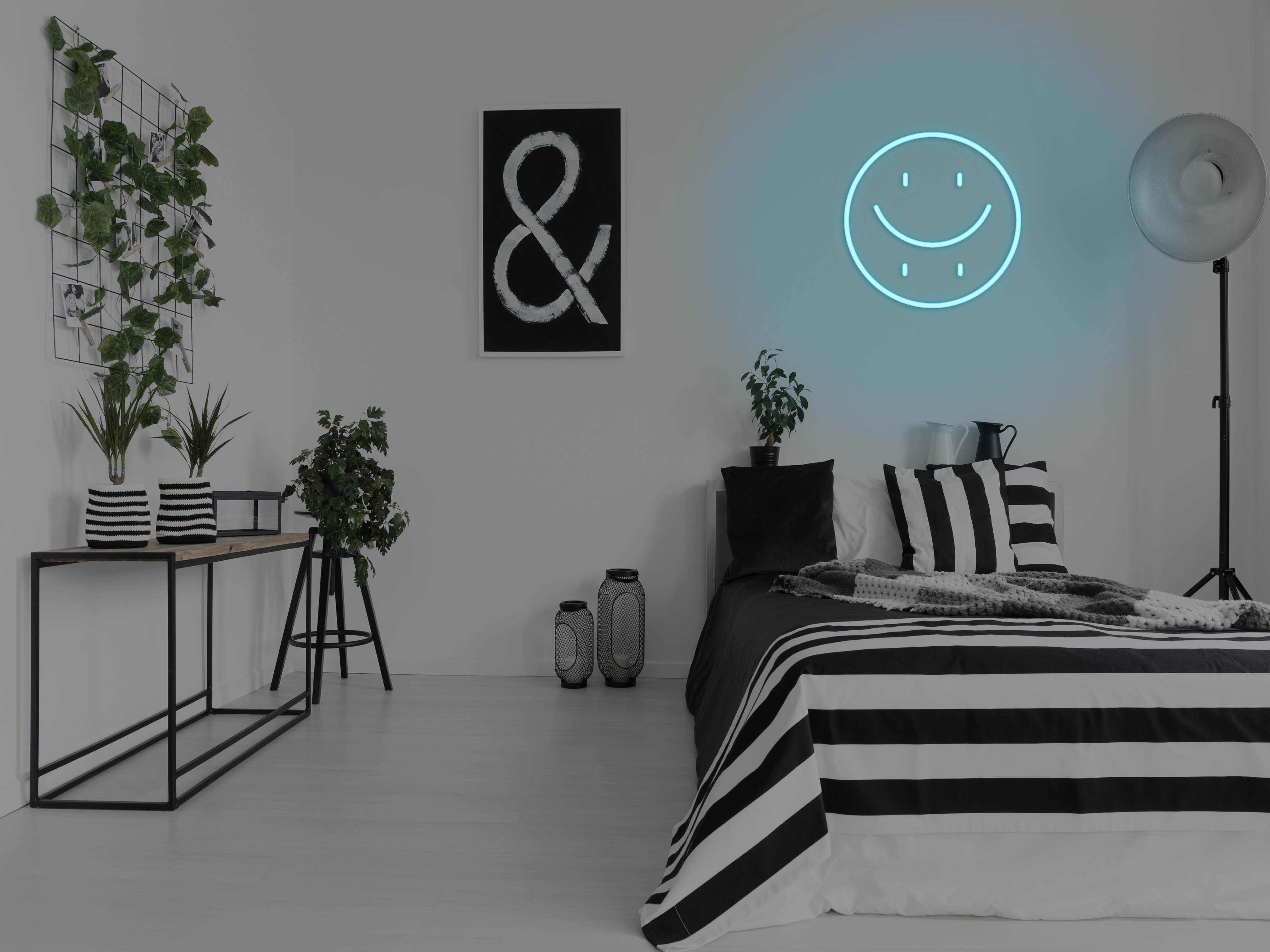 4032x3024 Happy Sad Face LED Neon Sign Mfg
