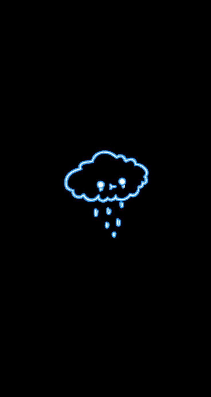 736x1382 Sad black wallpaper