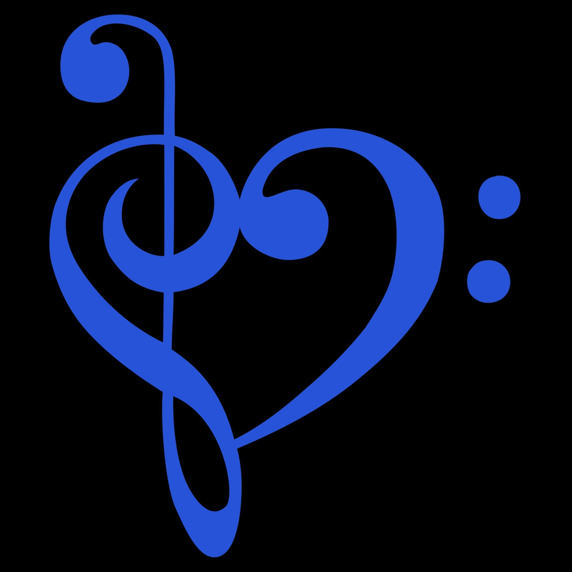 2299x2299 Heart Music Note, Bass