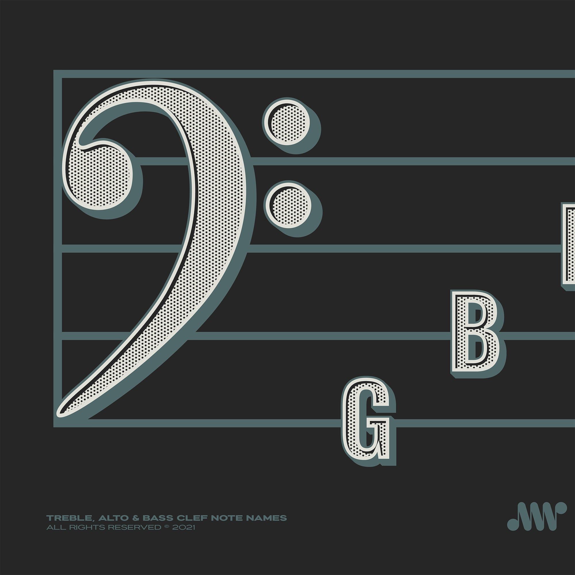 2000x2000 Treble Clef, Alto Clef, Bass Clef Note