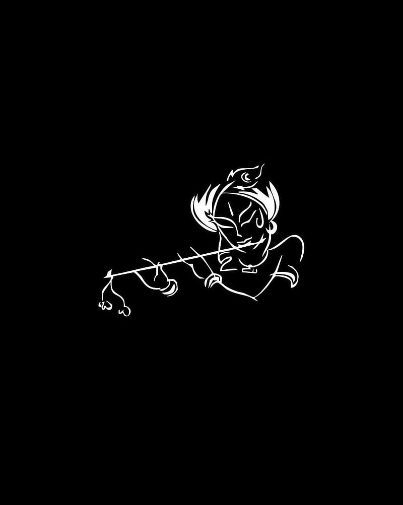 800x1003 Shri Krishna, krishna, krishna flute