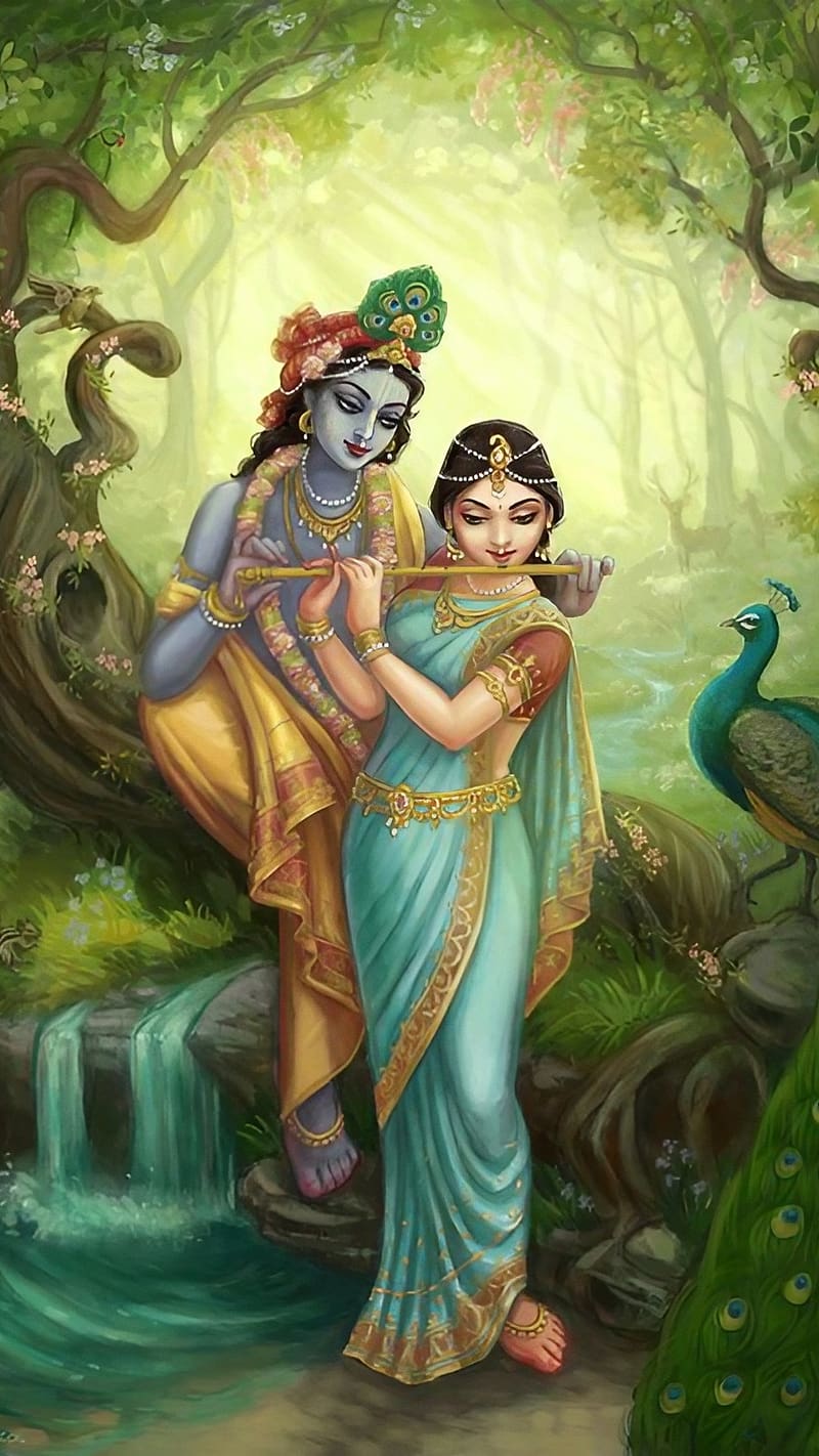 800x1422 Radha Krishna Ji Ki, Art Work, radha