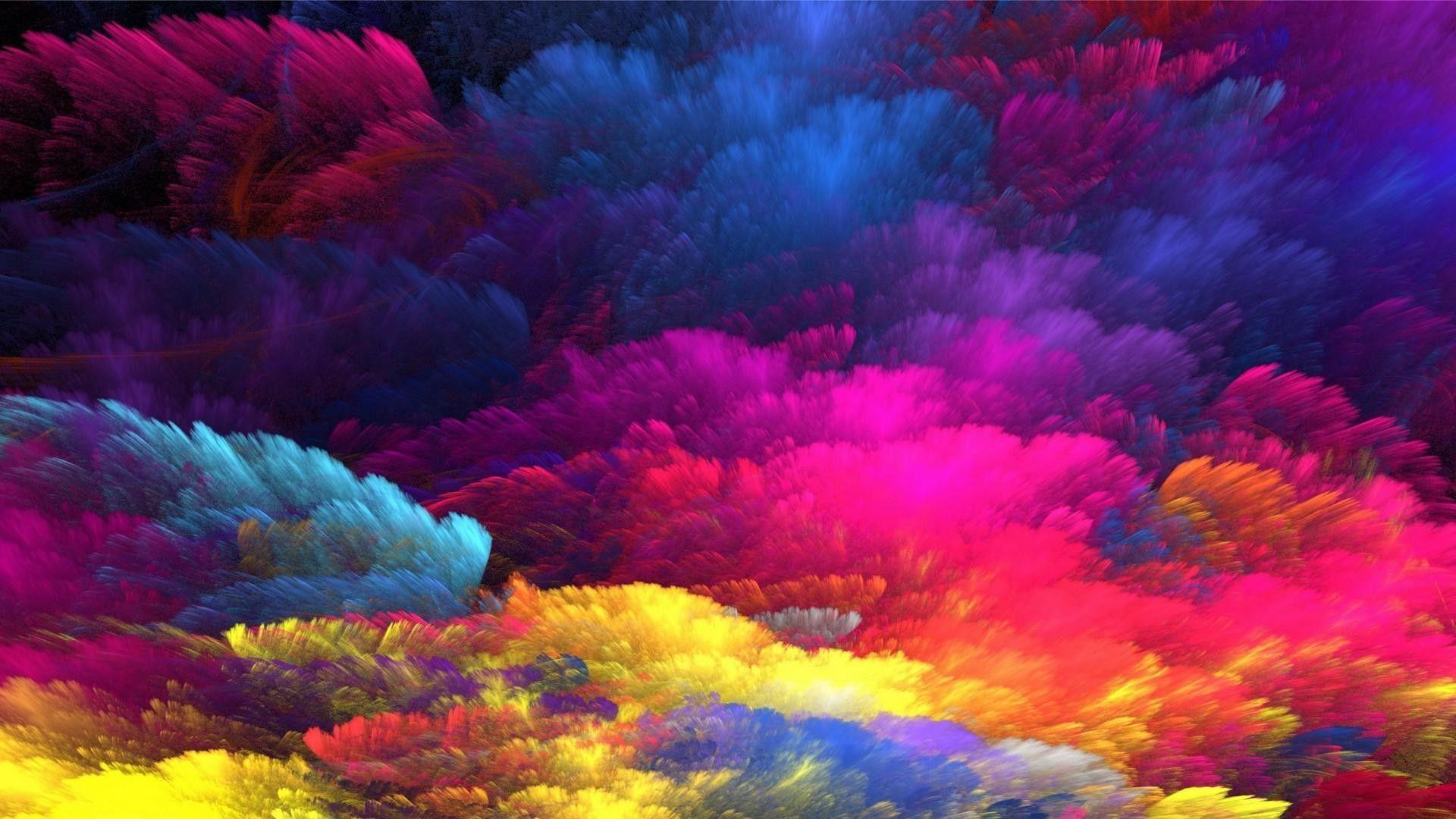 Wallpaper Cool Rainbow Color