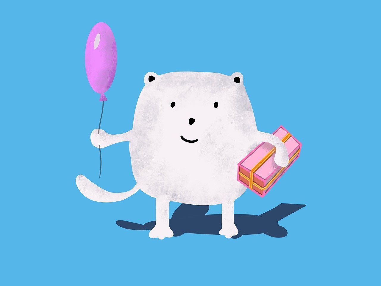 1280x960 Free Birthday Cat & Cat Image