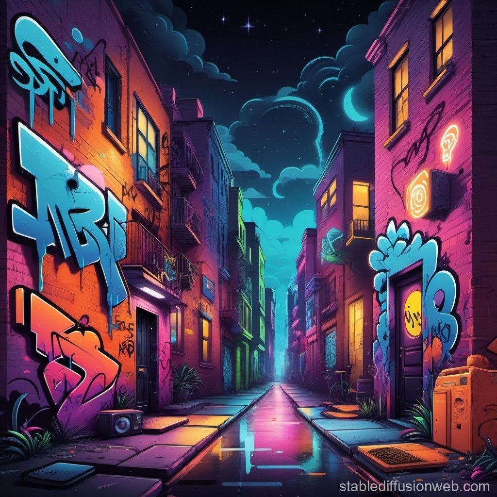 1024x1024 Night Vibes Spotify Playlist Cover