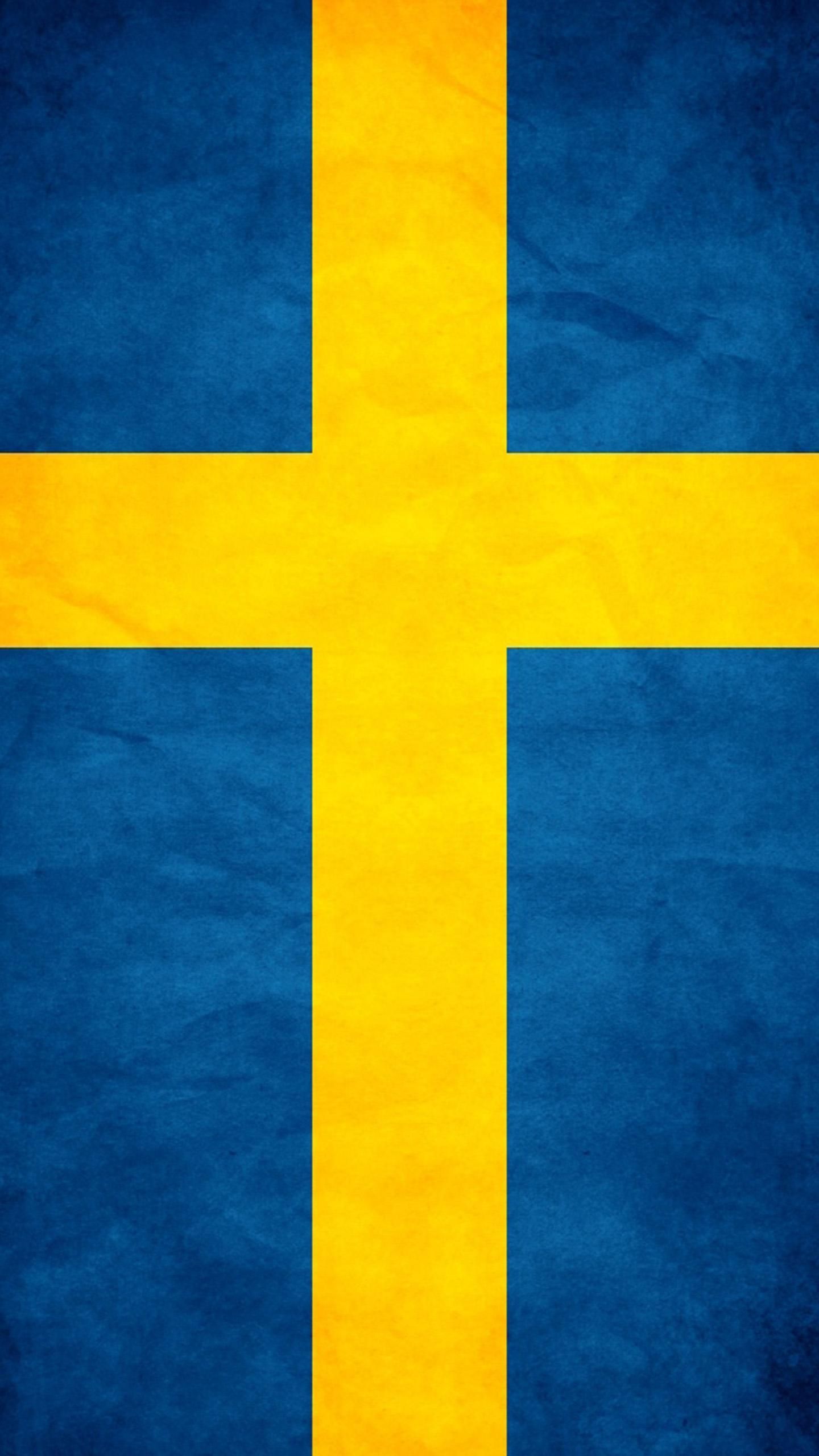 1440x2560 Awesome Sweden Flag Wallpaper