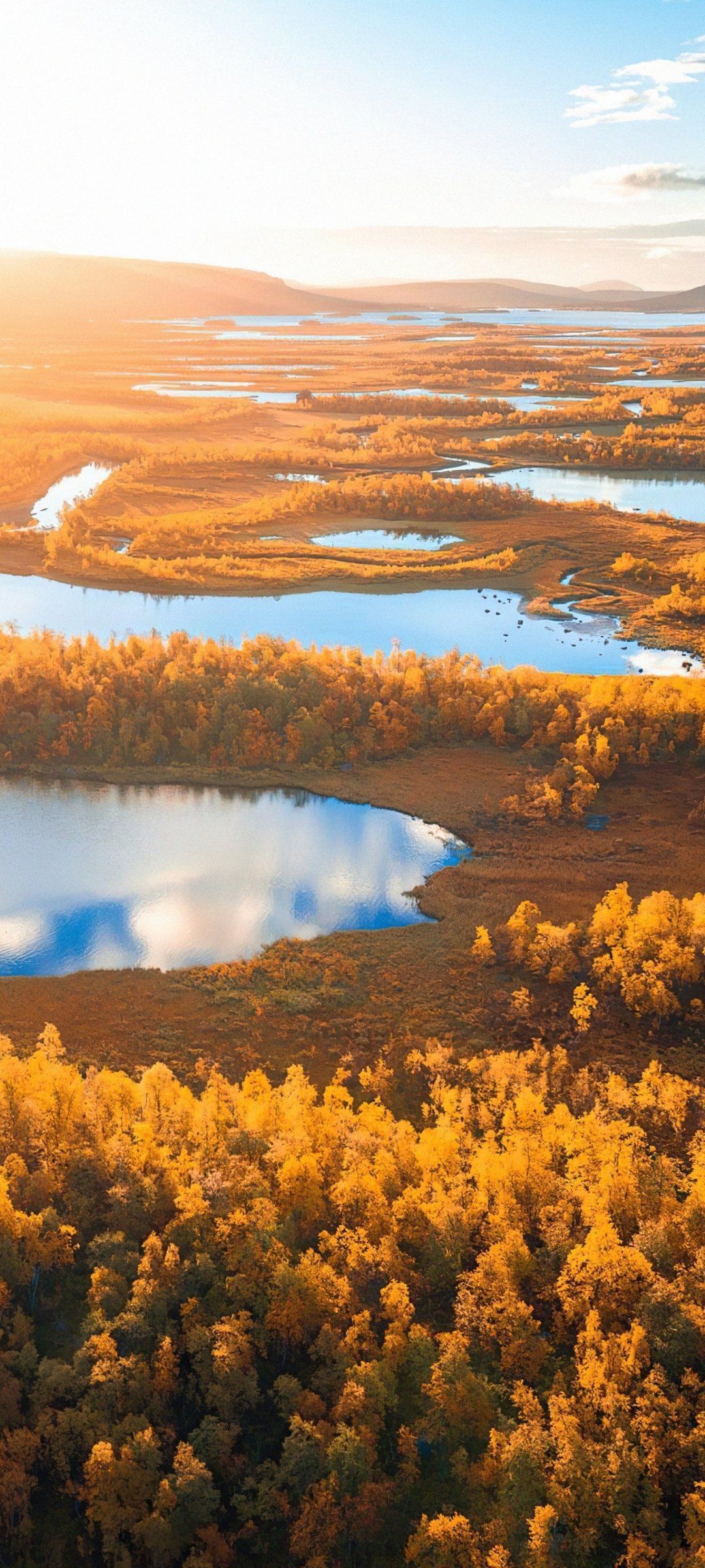 1080x2400 Download Sweden Lake Fall Nature