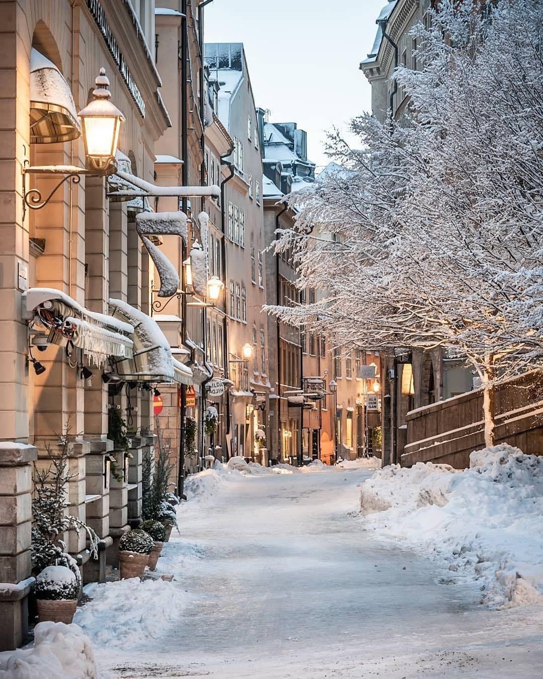 1080x1350 Stockholm Winter Wallpaper